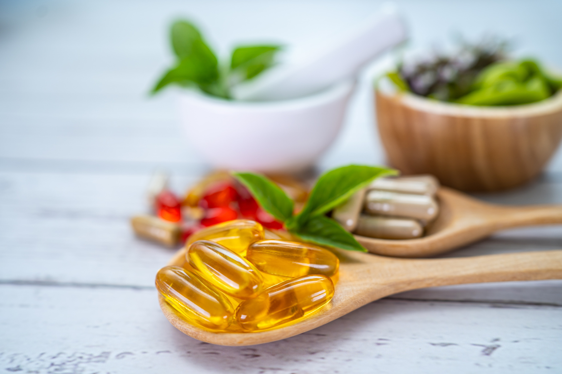 Alternative Medicine Herbal Organic Capsule with Vitamin E Omega